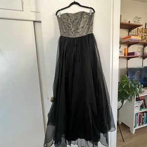 Vintage 90s Strapless Gown